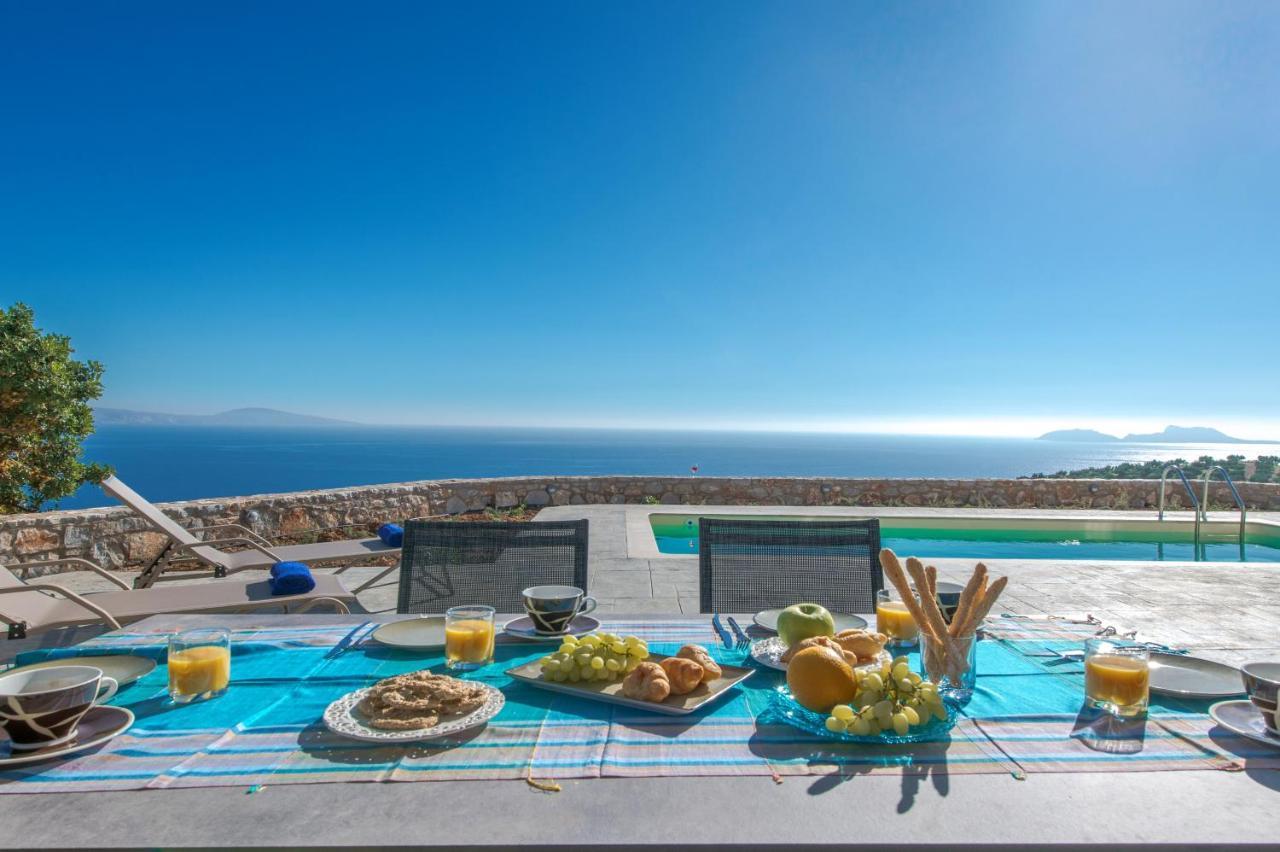 Tranquil Sea View Villa With Private Pool, Just 2Km From The Beach! Агиа Галини Экстерьер фото