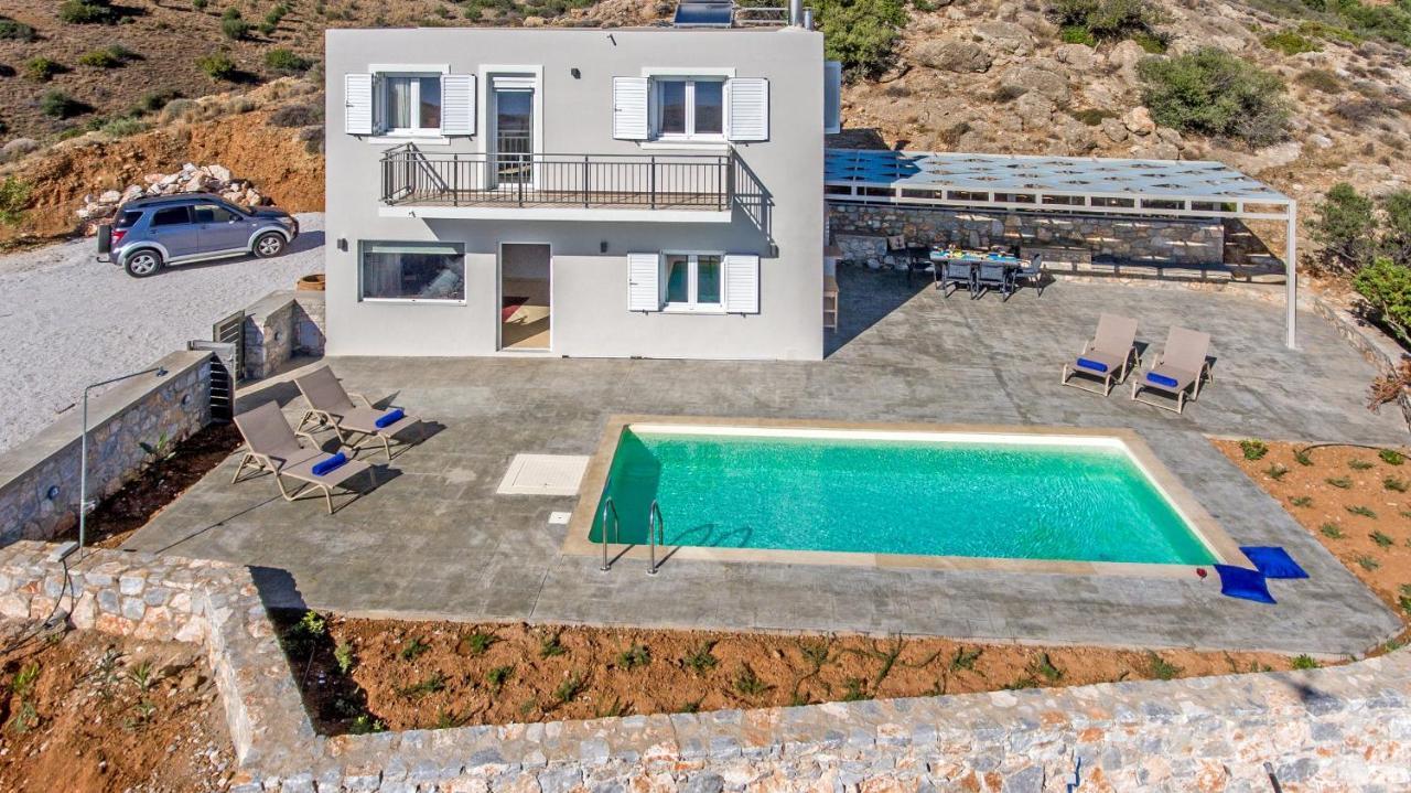 Tranquil Sea View Villa With Private Pool, Just 2Km From The Beach! Агиа Галини Экстерьер фото