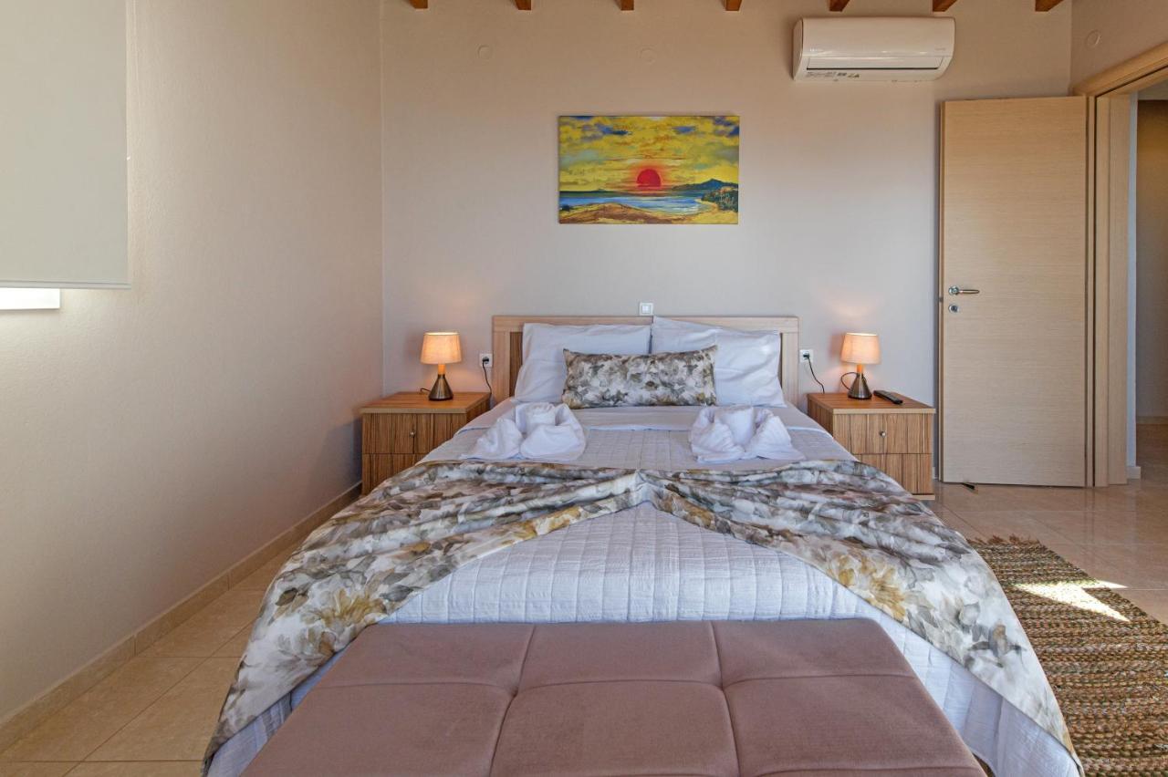 Tranquil Sea View Villa With Private Pool, Just 2Km From The Beach! Агиа Галини Экстерьер фото