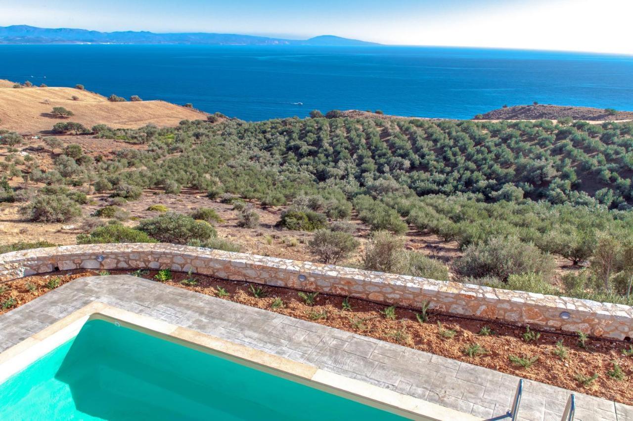 Tranquil Sea View Villa With Private Pool, Just 2Km From The Beach! Агиа Галини Экстерьер фото